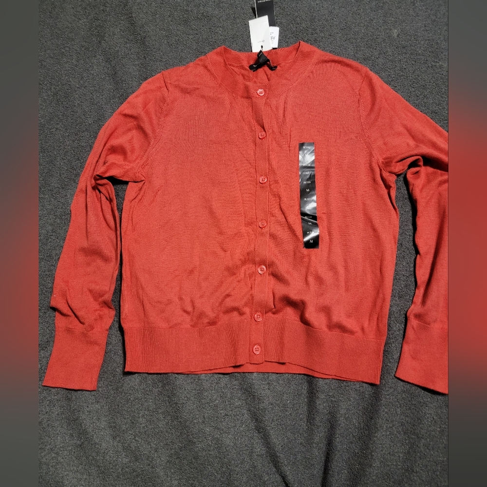 Banana Republic Cardigan Size Medium Petite, Color Burnt Orange